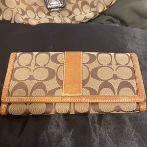 Brown coach wallet